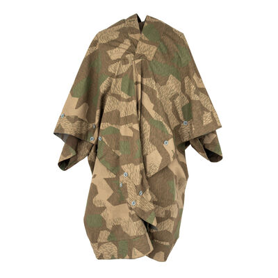 German Repro Splinter Camo Poncho | Shelter Quarter [4 Ponchos/Unit], , large